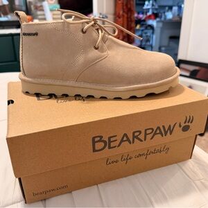 BEARPAW Suede Shearling-Lined Ankle Boots